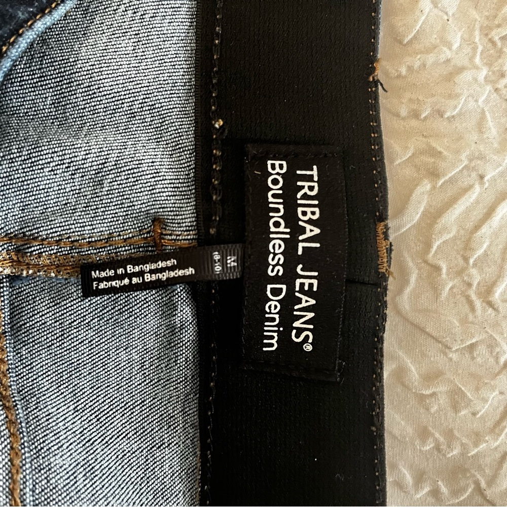 Tribal Dark Blue Flare Jeans - Picture 4 of 4